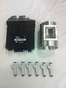 Tuning VR6 Turbo 400PS 1.5 bar with 6 fuel injectors and 80mm airflow meter